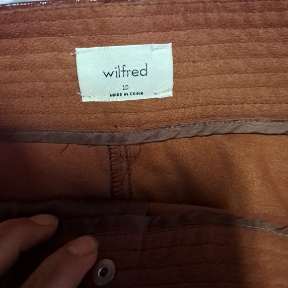 Aritzia Wilfred Faux Leather Funk Pant in Rustique - Picture 7 of 16